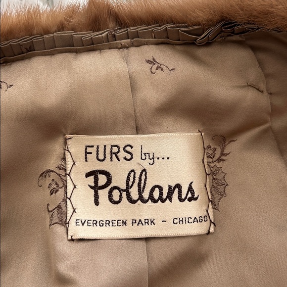 Vintage Furs by Pollans Women’s Blonde Mink Fur Coat Warm Luxury Outdoors M/L - Picture 7 of 15